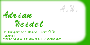 adrian weidel business card